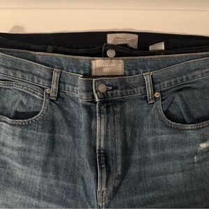 Everlane Women's High Rise Jeans - Blue and Black